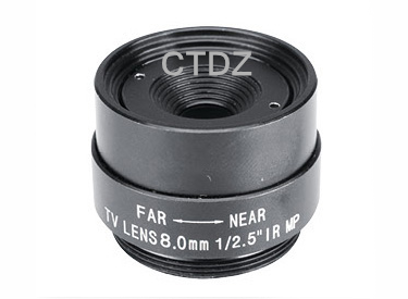 CT125FF0818CS-3MP高清监控镜头8mm固定光圈1/2.5"幅面