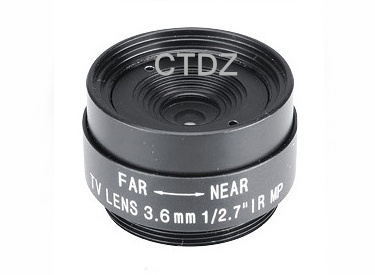 CT127FF03618CS-3MP高清监控镜头3.6mm固定光圈1/2.7"幅面