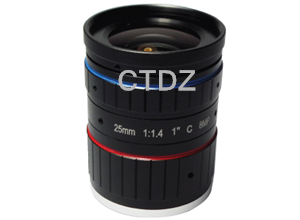 CT11FM2514CA-8MP高清镜头F1.4手动光圈C口25mm800万像素1"工业/智能交通镜头
