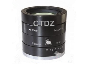 CT23FM7528C-1.5MP高清FA镜头C口75mm150万像素2/3"光圈F2.8