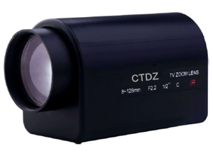 CT12ZD08128IR2MP-PZF高清电动变倍镜头1/2英寸8-128mm200万预置位  16倍
