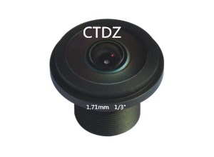 CT13FF1720M12-5MP鱼眼镜头焦距1.71mm M12 接口 1/3"
