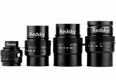 Redsky高清16K线扫描镜头系列 精度可达1μ/3.5μ/5μ  V接口线阵镜头可转F口M42口M58口等