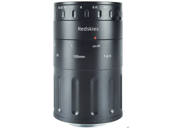 Redskies高清紫外镜头F口CTFM10545FUV  105mm F4.5 （成像尺寸45mm）